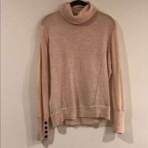 Anthropologie Pink Turtleneck Sweater